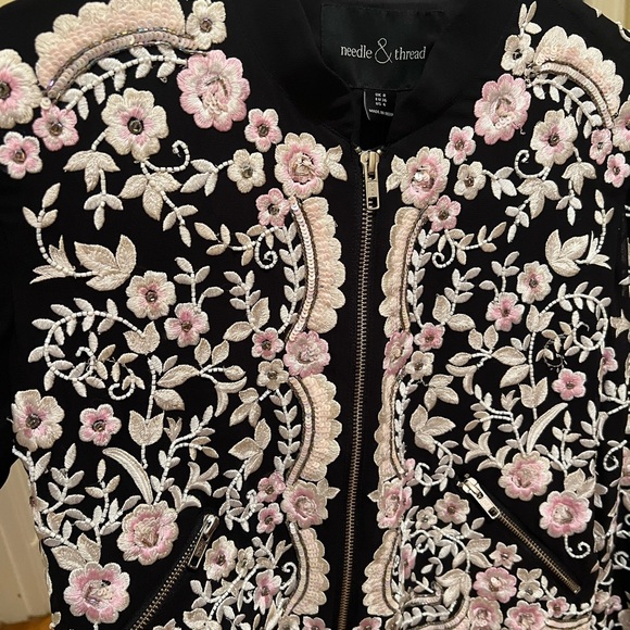 Needle & Thread fully embroidered jacket-4 - Picture 4 of 10